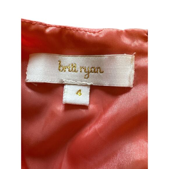 Britt Ryan coral pink flutter sleeve 100% silk shift dress
Size 4 - EUC - Picture 7 of 8